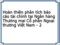 Hoàn thiện phân tích báo cáo tài chính tại Ngân hàng Thương mại Cổ phần Ngoại thương Việt Nam - 2