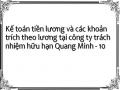 Kế toán tiền lương và các khoản trích theo lương tại công ty trách nhiệm hữu hạn Quang Minh - 10