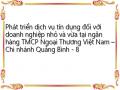 Phát triển dịch vụ tín dụng đối với doanh nghiệp nhỏ và vừa tại ngân hàng TMCP Ngoại Thương Việt Nam – Chi nhánh Quảng Bình - 8