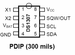 1 Chíp tạo dao động DS1307 Chíp thời gian thực DS1307 là loại chíp tiêu thụ 1