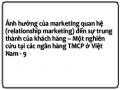 Ảnh hưởng của marketing quan hệ (relationship marketing) đến sự trung thành của khách hàng – Một nghiên cứu tại các ngân hàng TMCP ở Việt Nam - 9