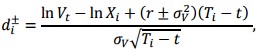 Trong đó 𝐸 𝑡 được ký hiệu là giá trị vốn cổ phần và 𝑁 2 𝑧 1 𝑧 2