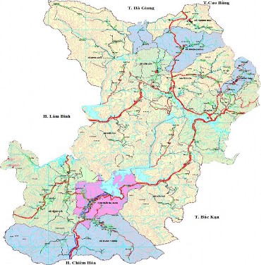 Hình 3 1 Vị trí địa lý huyện Na Hang Tổng diện tích tự nhiên của huyện Na 3