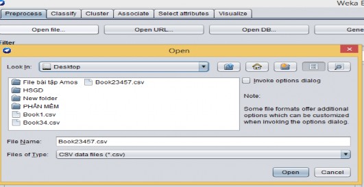 Hình 3 6 Xây dựng cây quyết định dựa vào phần mềm WeKa Sau khi đã mở 7