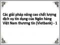 Các giải pháp nâng cao chất lượng dịch vụ tín dụng của Ngân hàng Việt Nam thương tín (Vietbank)