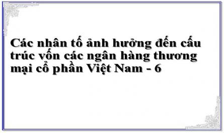 Các nhân tố ảnh hưởng đến cấu trúc vốn các ngân hàng thương mại cổ phần Việt Nam - 6