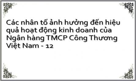 Các nhân tố ảnh hưởng đến hiệu quả hoạt động kinh doanh của Ngân hàng TMCP Công Thương Việt Nam - 12