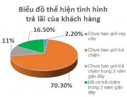 Hình 4 9 Biểu đồ thể hiện Hình 4 10 Biểu đồ thể hiện tình hình trả nợ 10