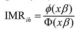 Trong đó là tỷ lệ của hàm mật độ chuẩn tắc và là hàm phân phối tích lũy 1