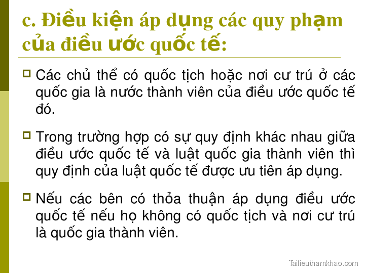 Bai giang bai 1 mot so van de li luan ve luat kinh doanh quoc te gv mai xuan minh trang 13