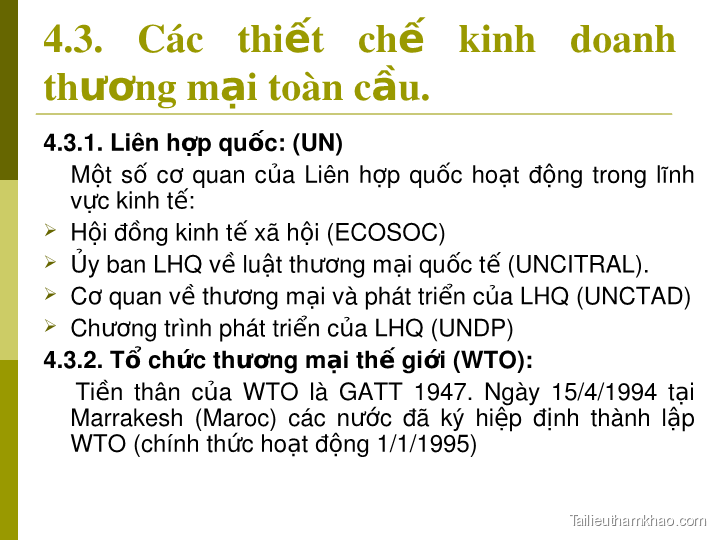 Bai giang bai 1 mot so van de li luan ve luat kinh doanh quoc te gv mai xuan minh trang 27