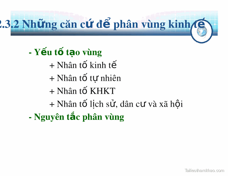 Bai giang chuong 2 nhung van de ly luan ve to chuc lanh tho trang 20