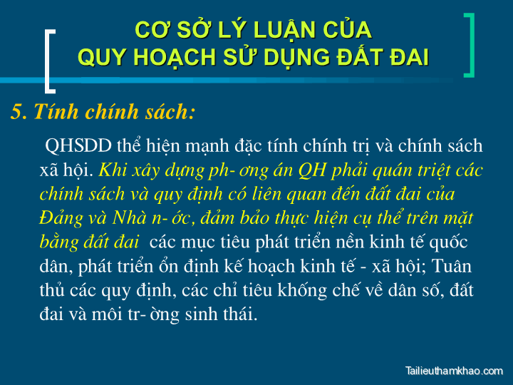 Bai giang co so ly luan quy hoach su dung dat phan van tu trang 10