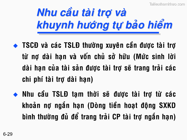 Bai giang chuong 6 tong quan ve quan ly von luan chuyen ts nguyen van thuan trang 29