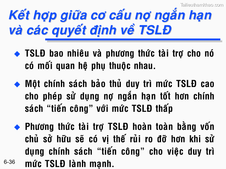 Bai giang chuong 6 tong quan ve quan ly von luan chuyen ts nguyen van thuan trang 36