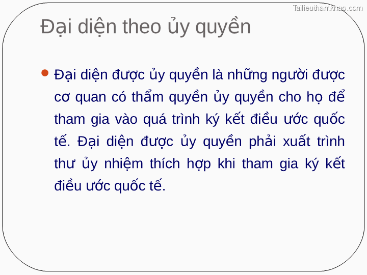 Đại Diện Theo Ủy Quyền  Đại Diện Được Ủy Quyền Là Những