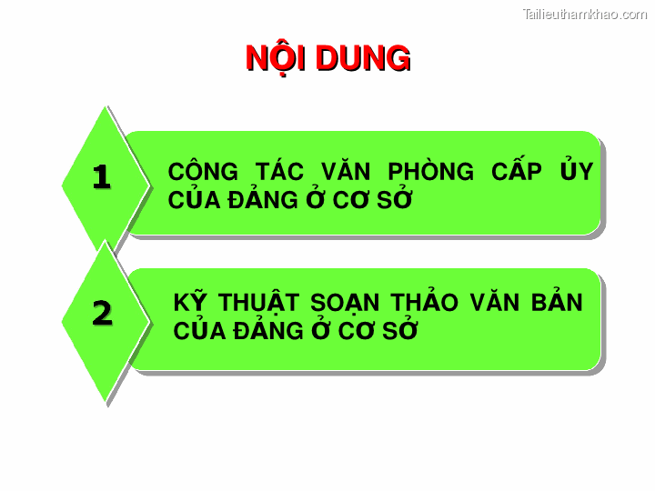 Bai giang ly luan va nghiep vu cong tac dang bai 16 dang cong tac van phong cap uy ky thuat soan thao van ban cua dang o co so trang 3