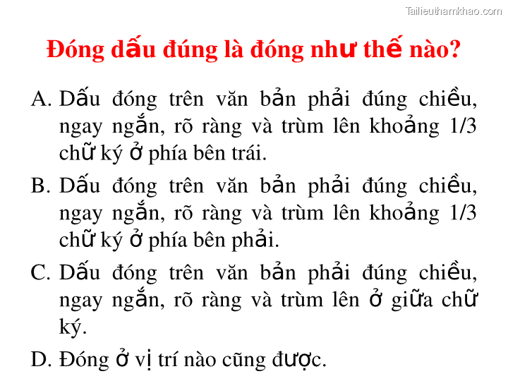 Bai giang ly luan va nghiep vu cong tac dang bai 16 dang cong tac van phong cap uy ky thuat soan thao van ban cua dang o co so trang 72