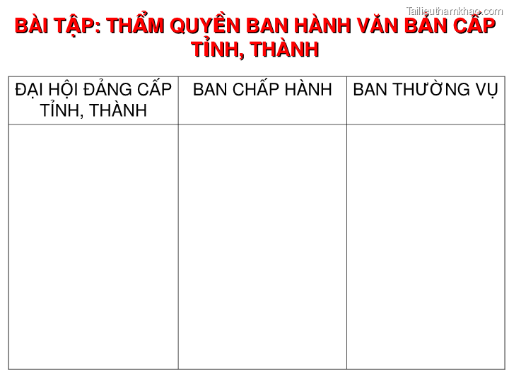 Bai giang ly luan va nghiep vu cong tac dang bai 16 dang cong tac van phong cap uy ky thuat soan thao van ban cua dang o co so trang 51