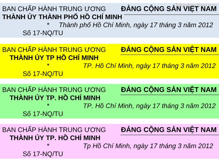 Bai giang ly luan va nghiep vu cong tac dang bai 16 dang cong tac van phong cap uy ky thuat soan thao van ban cua dang o co so trang 64