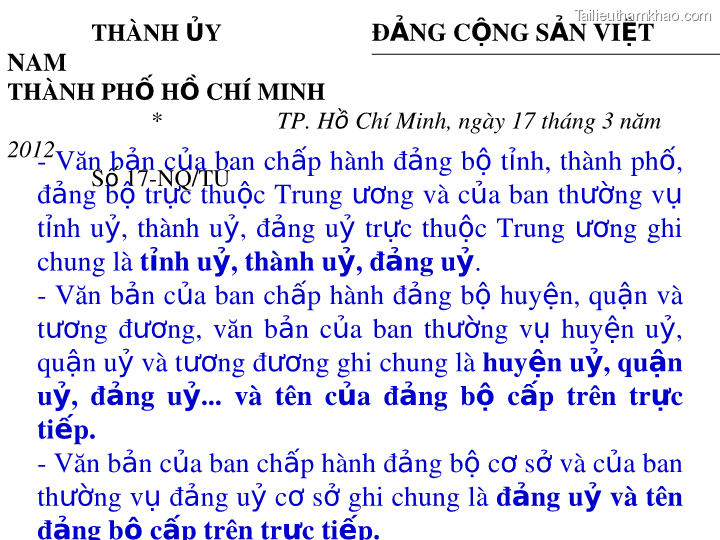 Bai giang ly luan va nghiep vu cong tac dang bai 16 dang cong tac van phong cap uy ky thuat soan thao van ban cua dang o co so trang 65