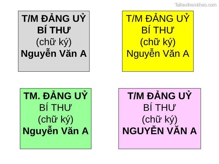 Bai giang ly luan va nghiep vu cong tac dang bai 16 dang cong tac van phong cap uy ky thuat soan thao van ban cua dang o co so trang 68