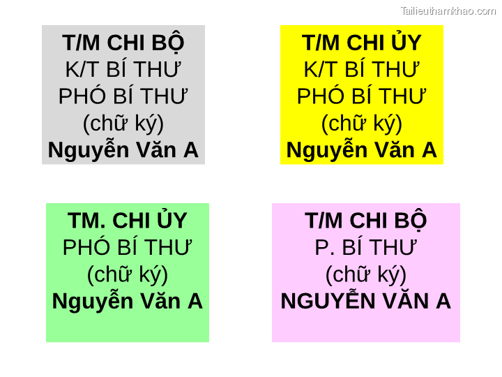 Bai giang ly luan va nghiep vu cong tac dang bai 16 dang cong tac van phong cap uy ky thuat soan thao van ban cua dang o co so trang 70