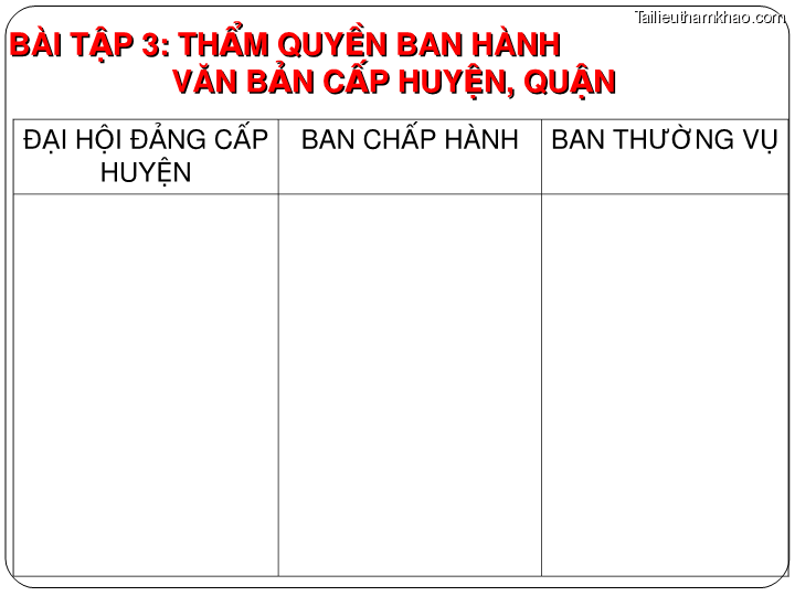 Bai giang ly luan va nghiep vu cong tac dang bai 17 bai tap van ban trang 8