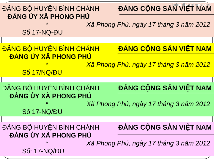 Bai giang ly luan va nghiep vu cong tac dang bai 17 bai tap van ban trang 17