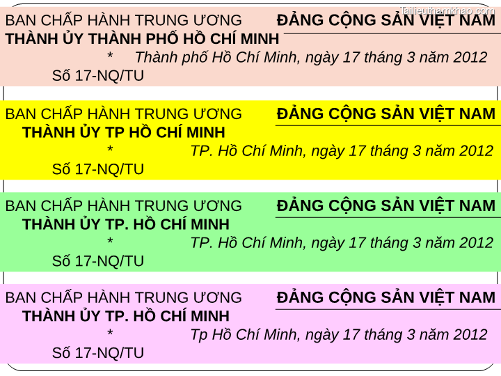 Bai giang ly luan va nghiep vu cong tac dang bai 17 bai tap van ban trang 19
