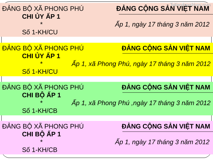 Bai giang ly luan va nghiep vu cong tac dang bai 17 bai tap van ban trang 21