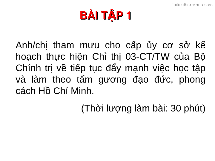 Bai giang ly luan va nghiep vu cong tac dang bai 17 bai tap van ban trang 31