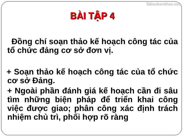 Bai giang ly luan va nghiep vu cong tac dang bai 17 bai tap van ban trang 34