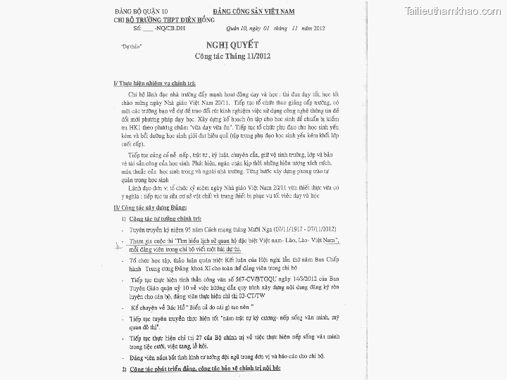 Bai giang ly luan va nghiep vu cong tac dang bai 17 bai tap van ban trang 42