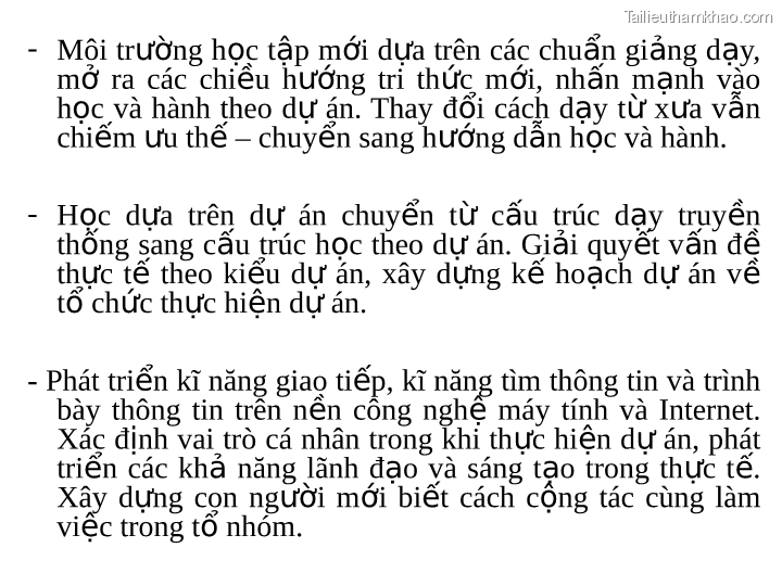 Môi Trường Học Tập Mới Dựa Trên Các Chuẩn Giảng Dạy Mở Ra Các