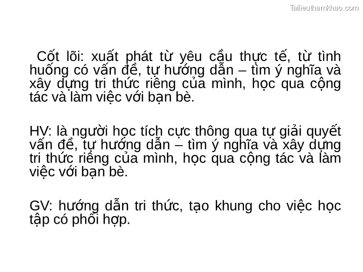 Cốt Lõi Xuất Phát Từ Yêu Cầu Thực Tế Từ Tình Huống Có Vấn