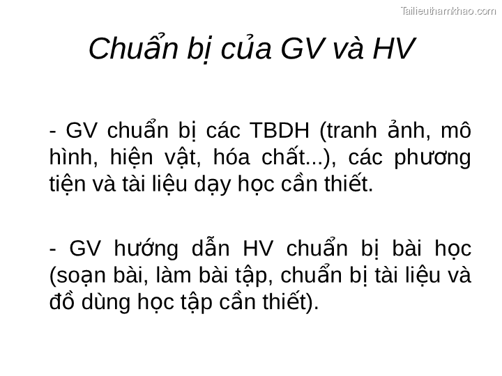 Chuẩn Bị Của Gv Và Hv Gv Chuẩn Bị Các Tbdh Tranh Ảnh Mô Hình Hiện