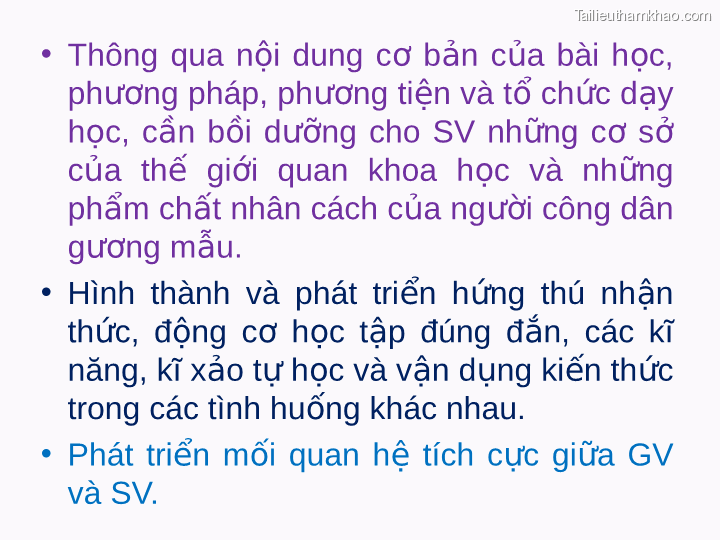 • Thông Qua Nội Dung Cơ Bản Của Bài Học Phương Pháp Phương Tiện