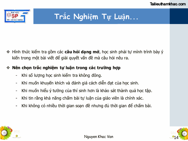 Bai giang ly luan va phuong phap day hoc tin hoc 1 nguyen khac van trang 14