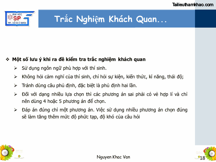 Bai giang ly luan va phuong phap day hoc tin hoc 1 nguyen khac van trang 18