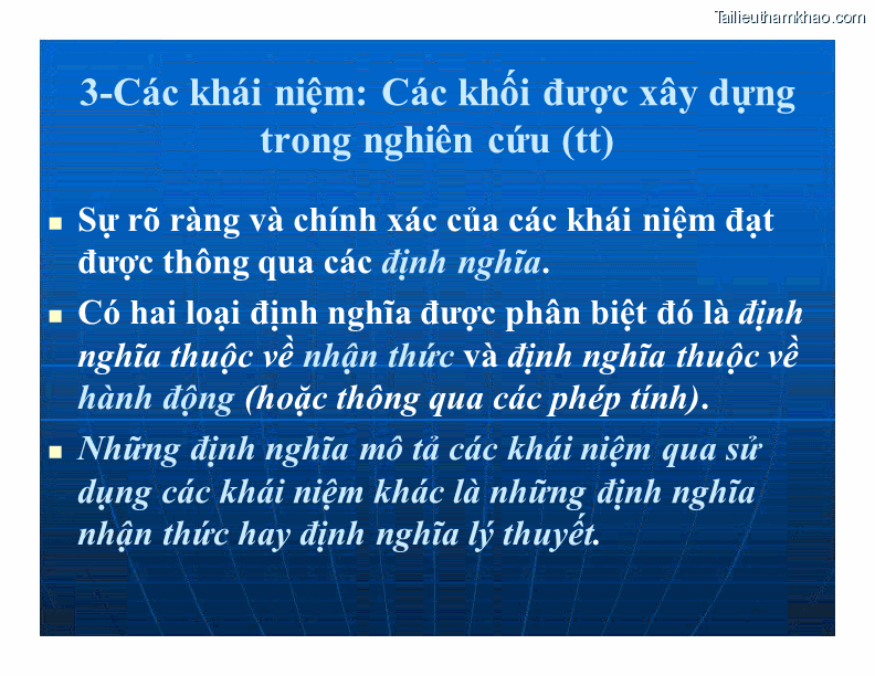 3 Các Khái Niệm Các Khối Được Xây Dựng Trong Nghiên Cứu Tt Sự