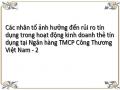 Các nhân tố ảnh hưởng đến rủi ro tín dụng trong hoạt động kinh doanh thẻ tín dụng tại Ngân hàng TMCP Công Thương Việt Nam - 2