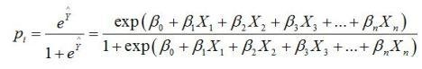 Hàm xác suất trên được gọi là hàm phân bố logistic Trong hàm logistic này khi 2
