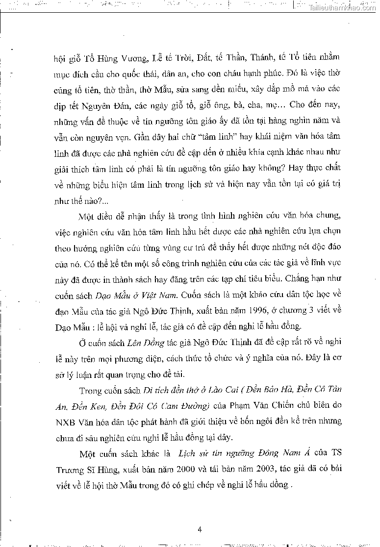 Khoa luan tot nghiep dau an van hoa tam linh qua nghi le hau dong tai den bao ha xa bao ha huyen bao yen tinh lao cai trang 8