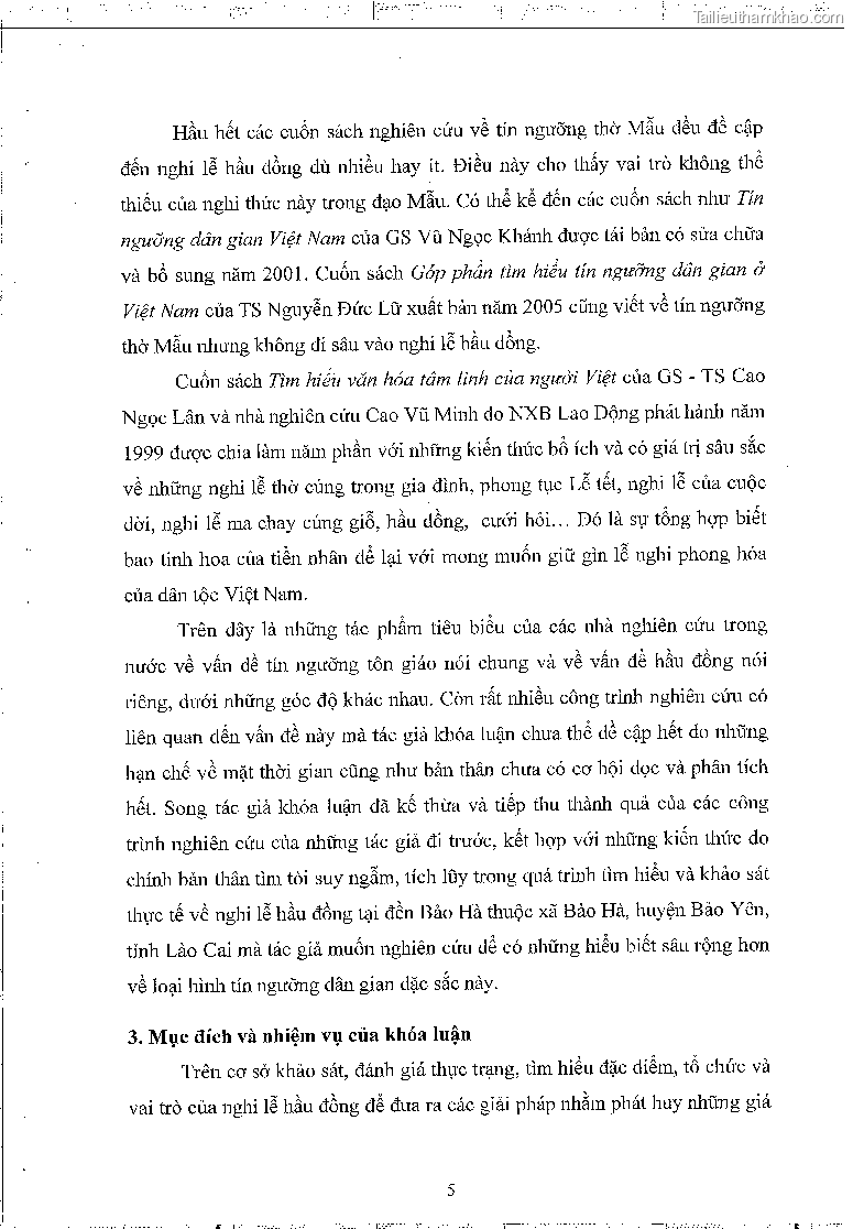 Khoa luan tot nghiep dau an van hoa tam linh qua nghi le hau dong tai den bao ha xa bao ha huyen bao yen tinh lao cai trang 9
