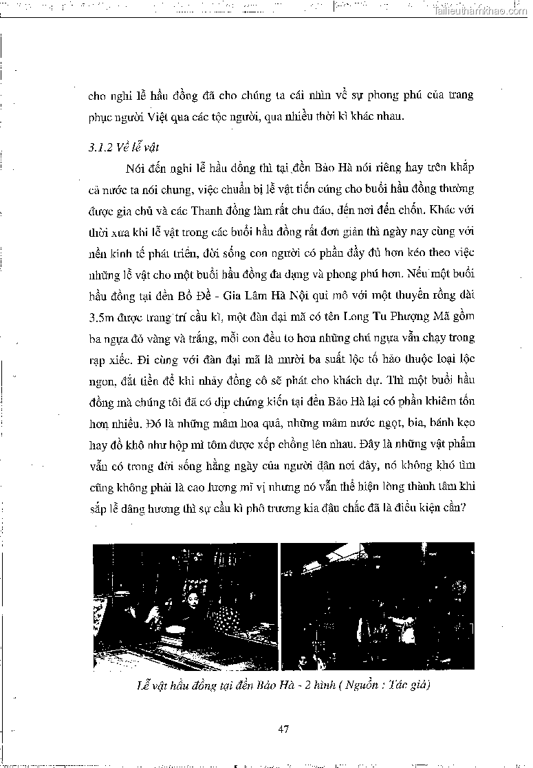 Khoa luan tot nghiep dau an van hoa tam linh qua nghi le hau dong tai den bao ha xa bao ha huyen bao yen tinh lao cai trang 51
