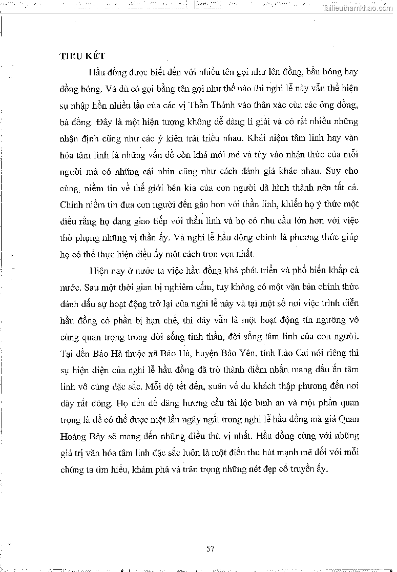 Khoa luan tot nghiep dau an van hoa tam linh qua nghi le hau dong tai den bao ha xa bao ha huyen bao yen tinh lao cai trang 61