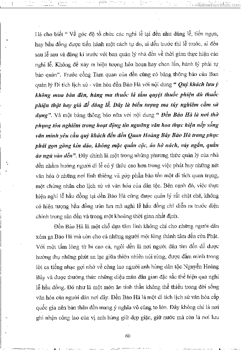 Khoa luan tot nghiep dau an van hoa tam linh qua nghi le hau dong tai den bao ha xa bao ha huyen bao yen tinh lao cai trang 64