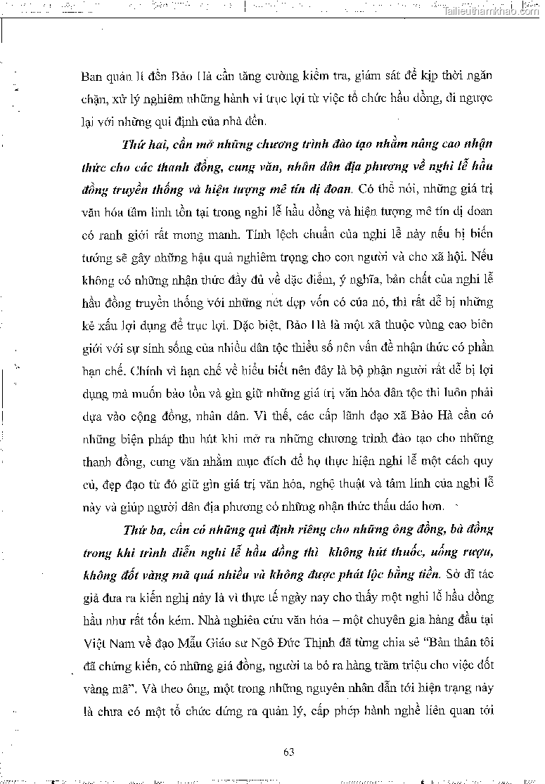 Khoa luan tot nghiep dau an van hoa tam linh qua nghi le hau dong tai den bao ha xa bao ha huyen bao yen tinh lao cai trang 67