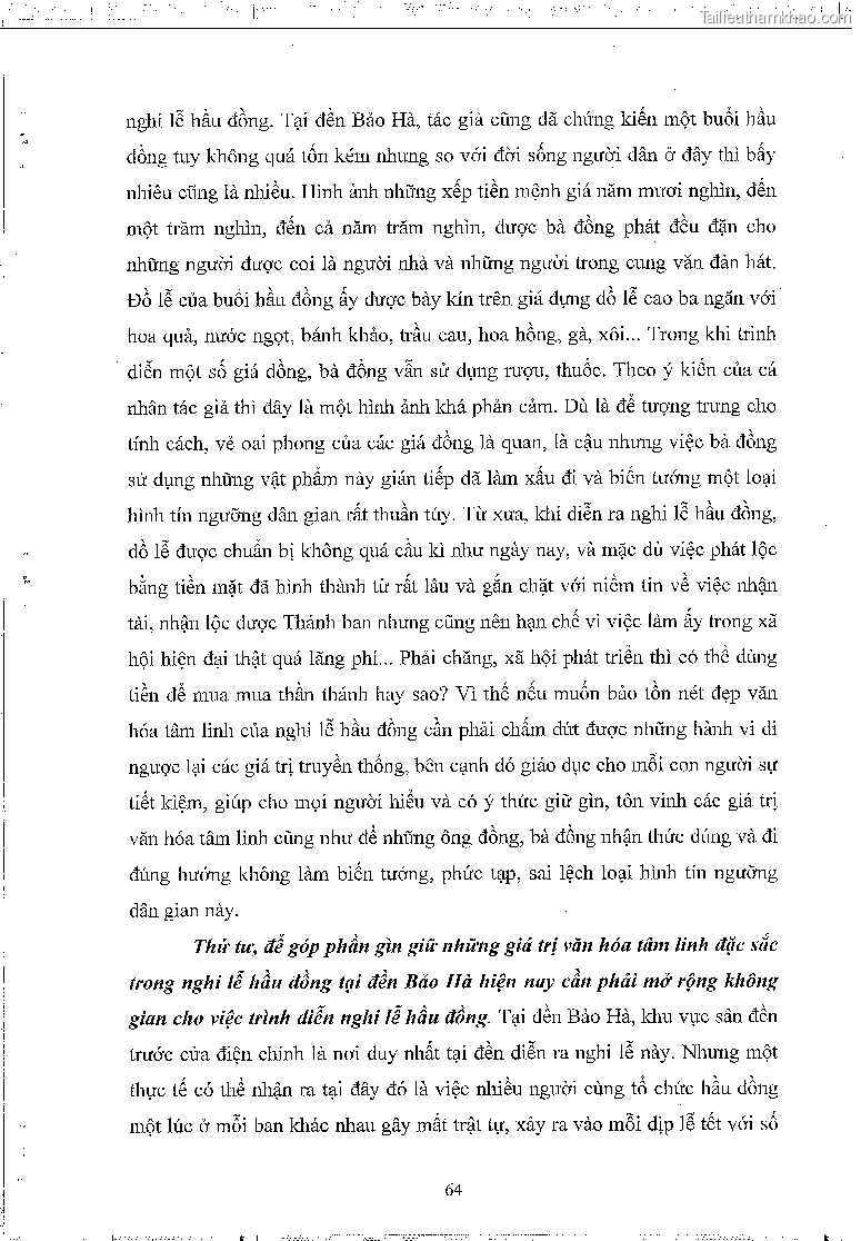 Khoa luan tot nghiep dau an van hoa tam linh qua nghi le hau dong tai den bao ha xa bao ha huyen bao yen tinh lao cai trang 68